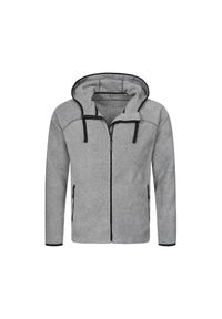 Stedman - Męska Kurtka Power Fleece. Kolor: szary. Sezon: zima #1