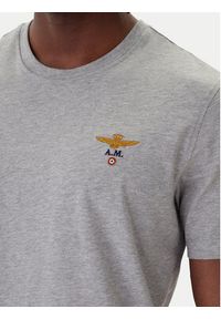 Aeronautica Militare T-Shirt 261TS1580UJ00372 Szary Regular Fit. Kolor: szary. Materiał: bawełna #2