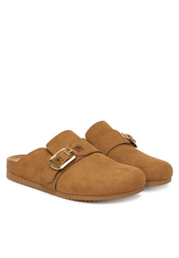 Guess Klapki FLPGAL ESU06 Brązowy. Kolor: brązowy. Materiał: materiał