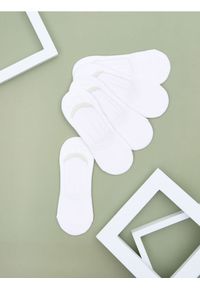 Sinsay - Skarpetki 5 pack - biały. Kolor: biały