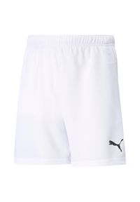 Spodenki piłkarskie dziecięce Puma teamRISE Short Jr. Kolor: czarny, biały, wielokolorowy. Styl: sportowy, młodzieżowy #1
