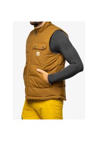 Kamizelka ocieplana męska Carhartt Loose Fit Montana Insulated Vest. Kolor: brązowy