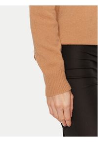 ViCOLO Sweter 22044S Brązowy Regular Fit. Kolor: brązowy. Materiał: kaszmir, wełna #5