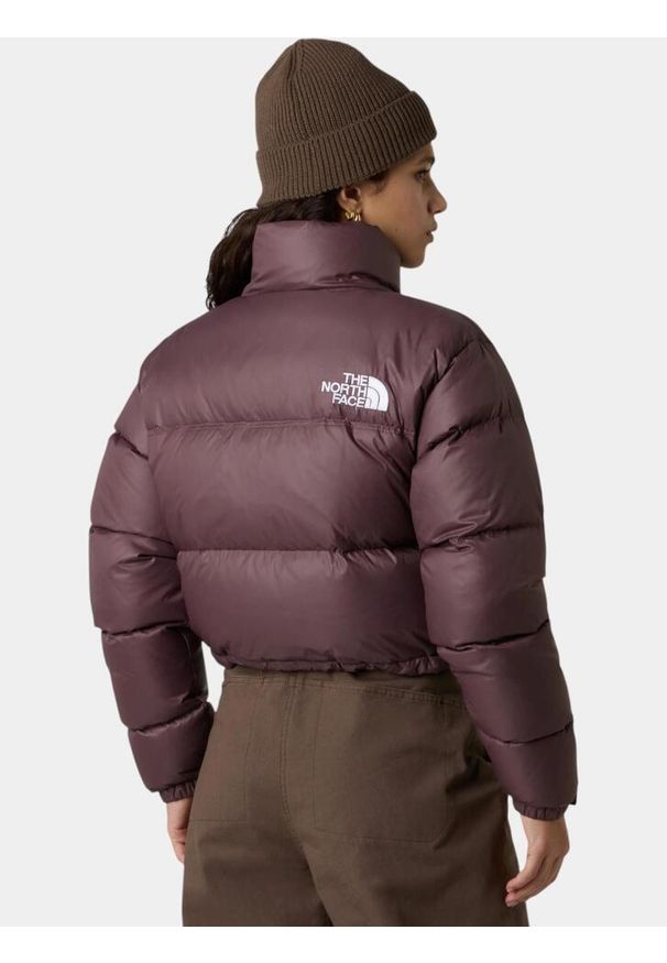 Kurtka Damska The North Face W Nuptse. Kolor: fioletowy. Materiał: puch. Sport: turystyka piesza