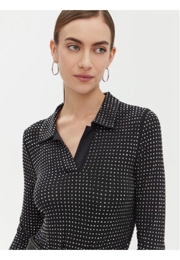 Pinko - PINKO Bluzka 104452 A288 Czarny Regular Fit. Kolor: czarny. Materiał: bawełna
