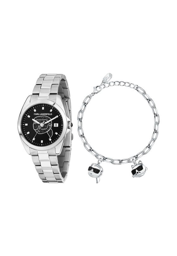 Karl Lagerfeld - KARL LAGERFELD Zegarek R0553101516 Srebrny. Kolor: srebrny