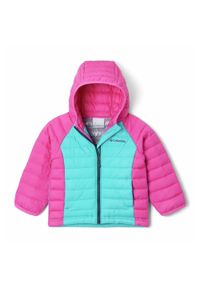 columbia - Kurtka Turystyczna Puchowa Dziecięca Columbia Powder Lite Boys Hooded Jacket. Kolor: różowy. Materiał: puch. Sezon: zima. Styl: sportowy