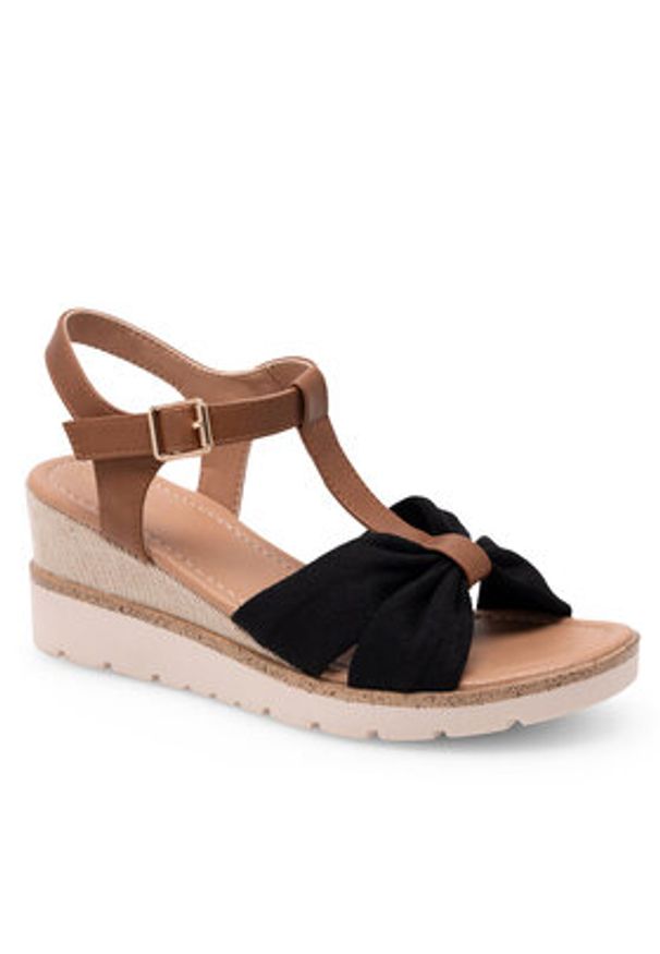 Clara Barson Sandały WS6253-06 Czarny. Kolor: czarny. Materiał: materiał