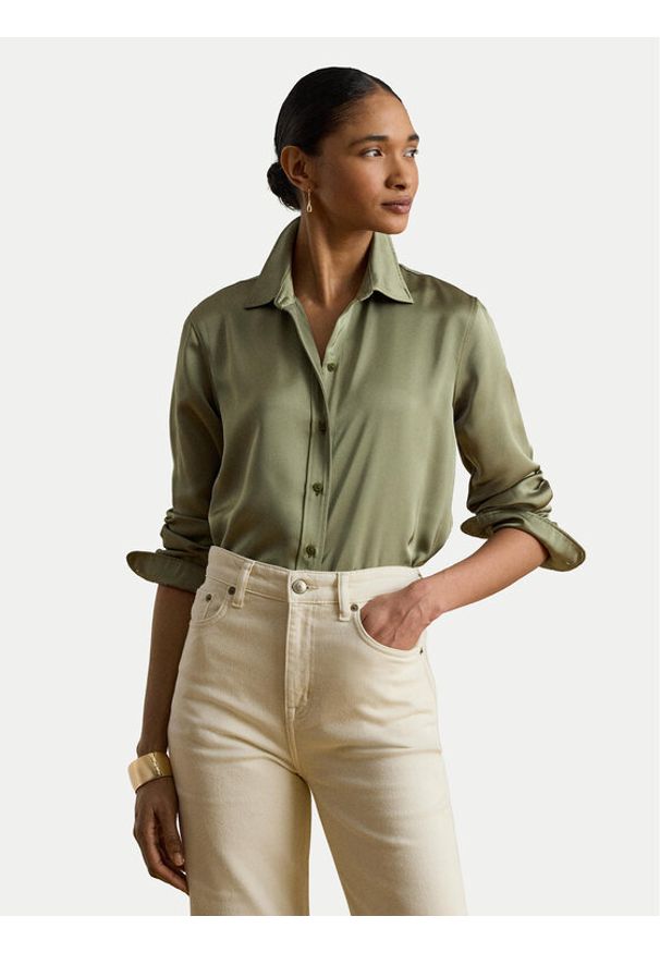 Lauren Ralph Lauren - LAUREN RALPH LAUREN Koszula 200P13808004 Zielony Regular Fit. Kolor: zielony. Materiał: syntetyk