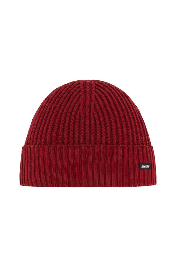 Czapka z wełną merino unisex Eisbar Nordic MU. Kolor: czerwony. Materiał: wełna. Sezon: zima