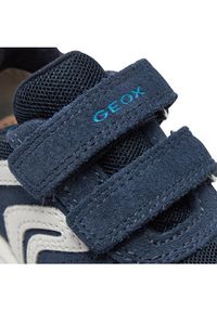 Geox Sneakersy B Alben Boy B453CA 02214 C4211 M Granatowy. Kolor: niebieski. Materiał: zamsz, skóra #4