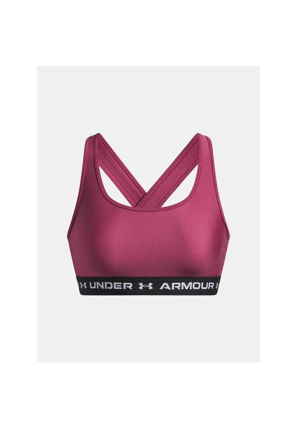 Biustonosz Under Armour Crossback Mid. Kolor: czerwony. Sport: fitness