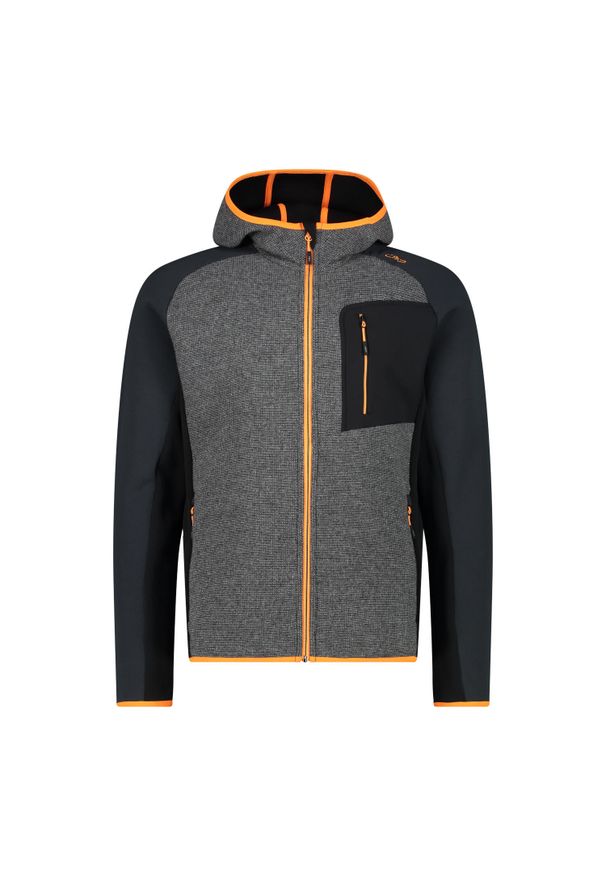 Bluza męska turystyczna CMP 34M2727. Okazja: na co dzień. Kolor: szary. Styl: casual, sportowy. Sport: turystyka piesza