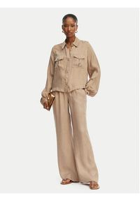 Guess Koszula W6GH22 W1789 Beżowy Regular Fit. Kolor: beżowy. Materiał: wiskoza #2