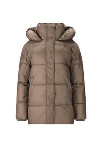 Damska kurtka puchowa Athlecia Moriarty. Kolor: wielokolorowy, zielony, brązowy. Materiał: puch. Sezon: zima. Sport: narciarstwo #1