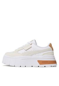 Puma Sneakersy Mayze Stack Luxe 389853 05 Biały. Kolor: biały. Materiał: skóra, zamsz #4