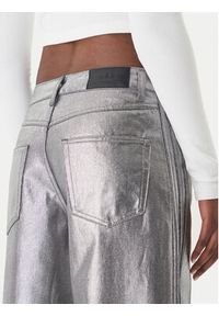 Adidas - adidas Jeansy Firebird KD2922 Srebrny Loose Fit. Kolor: srebrny #3