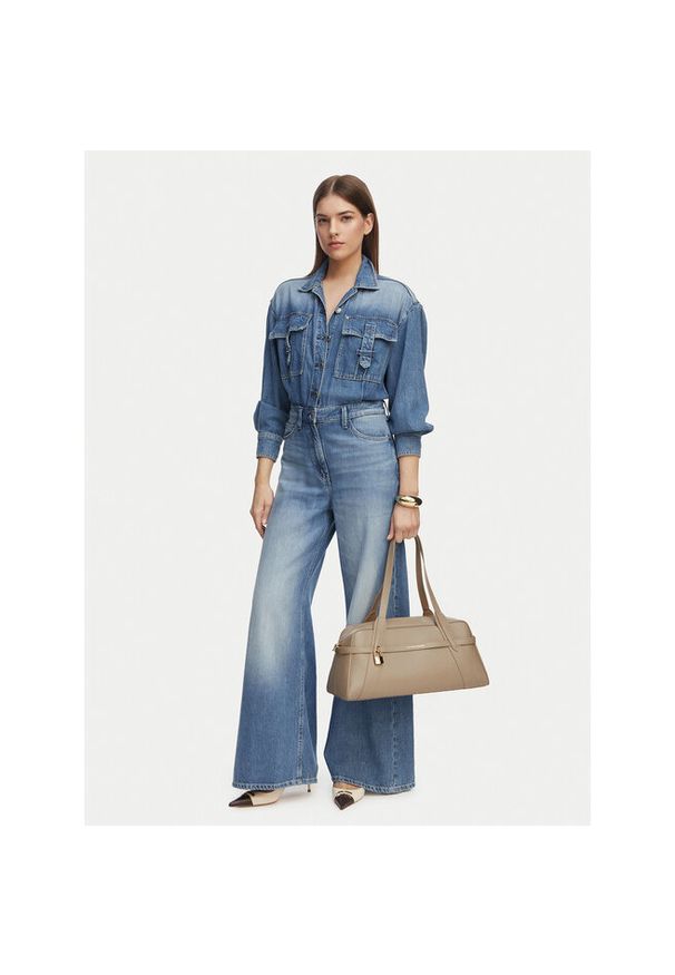 Torebka Elisabetta Franchi. Kolor: beżowy