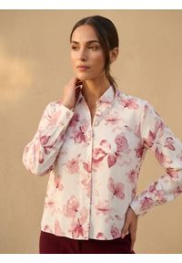 Sinsay - Wiskozowa koszula regular fit w kwiaty - wielobarwny. Materiał: wiskoza. Wzór: kwiaty #1