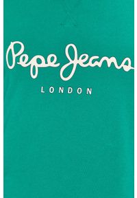 Pepe Jeans - Bluza George. Okazja: na co dzień. Kolor: turkusowy. Styl: casual #3