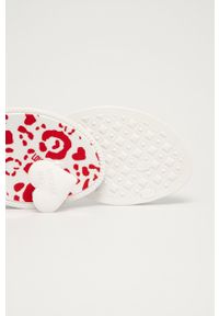 Love Moschino Japonki damskie kolor biały. Kolor: biały. Materiał: materiał, guma. Obcas: na obcasie. Wysokość obcasa: niski #3
