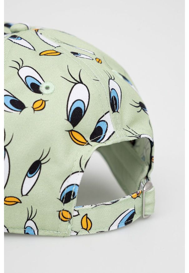 Ellesse czapka x Looney Tunes kolor zielony wzorzysta. Kolor: zielony
