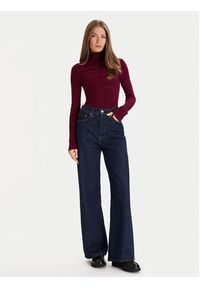 Morgan Golf 132-MENTOS.M Fioletowy Slim Fit. Typ kołnierza: golf. Kolor: fioletowy. Materiał: wiskoza #4