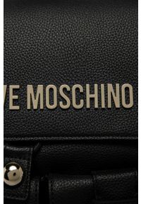 Love Moschino - Plecak. Kolor: czarny. Materiał: skóra ekologiczna. Wzór: gładki. Styl: elegancki #3