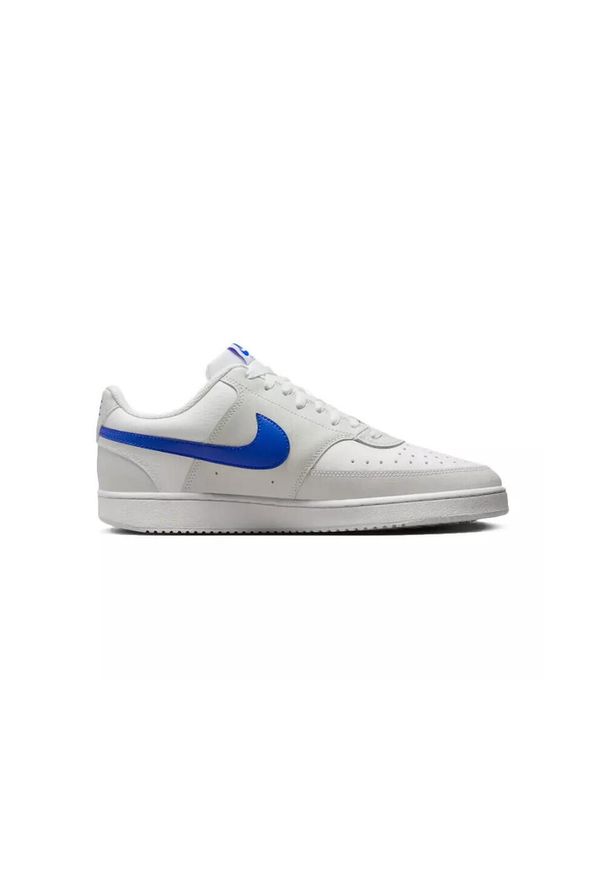 Buty do chodzenia męskie Nike 001 Court Vision LO. Zapięcie: sznurówki. Kolor: niebieski, wielokolorowy, biały. Materiał: guma, syntetyk, materiał. Szerokość cholewki: normalna. Model: Nike Court. Sport: turystyka piesza