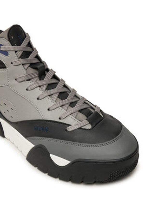 Hugo Sneakersy Kedge 50523969 Szary. Kolor: szary. Materiał: skóra