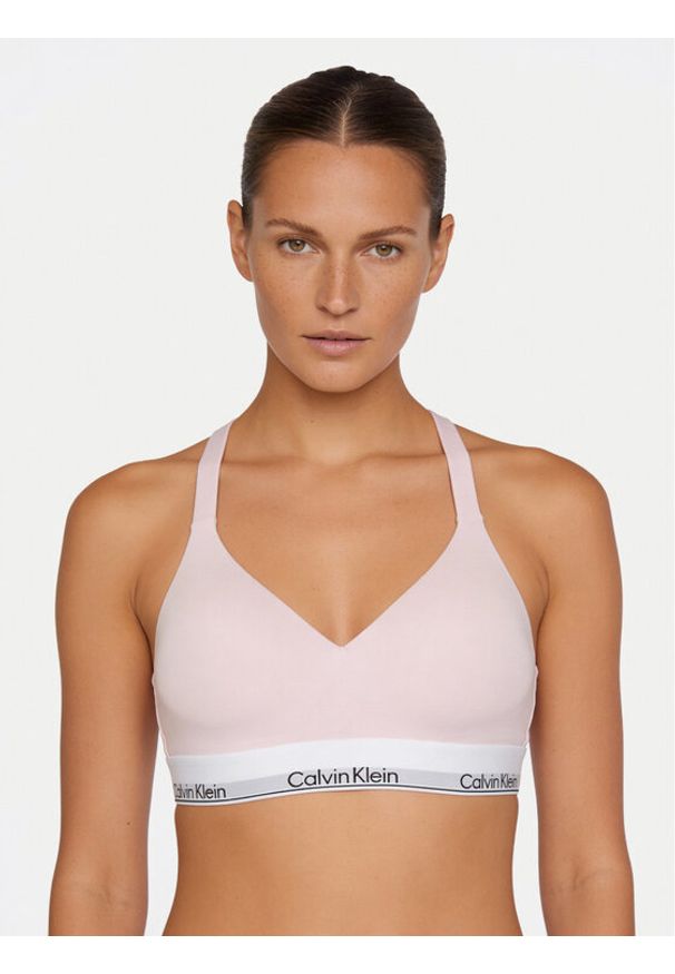 Calvin Klein Underwear Biustonosz braletka LV00QF8500 Różowy. Kolor: różowy. Materiał: bawełna
