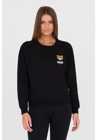 MOSCHINO Czarna damska bluza z misiem, Rozmiar L. Kolor: czarny #1