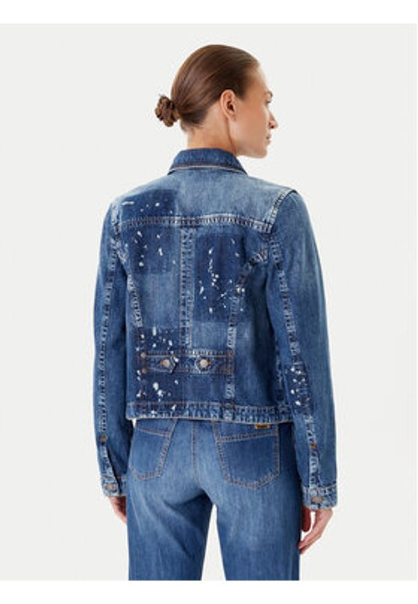 Guess Kurtka jeansowa W5YN69 D5R01 Granatowy Regular Fit. Kolor: niebieski. Materiał: bawełna