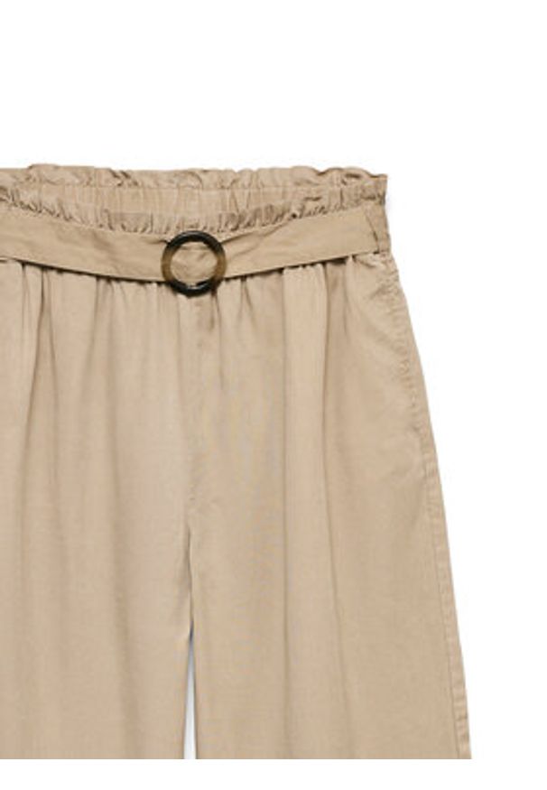 Vero Moda Kuloty Bree 10341670 Brązowy Cropped Fit. Kolor: brązowy. Materiał: lyocell