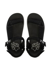 Jack Wolfskin Sandały Taiga A65623 Czarny. Kolor: czarny. Materiał: materiał #5