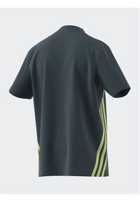Adidas - adidas T-Shirt IN1614 Turkusowy Loose Fit. Kolor: turkusowy. Materiał: bawełna #6