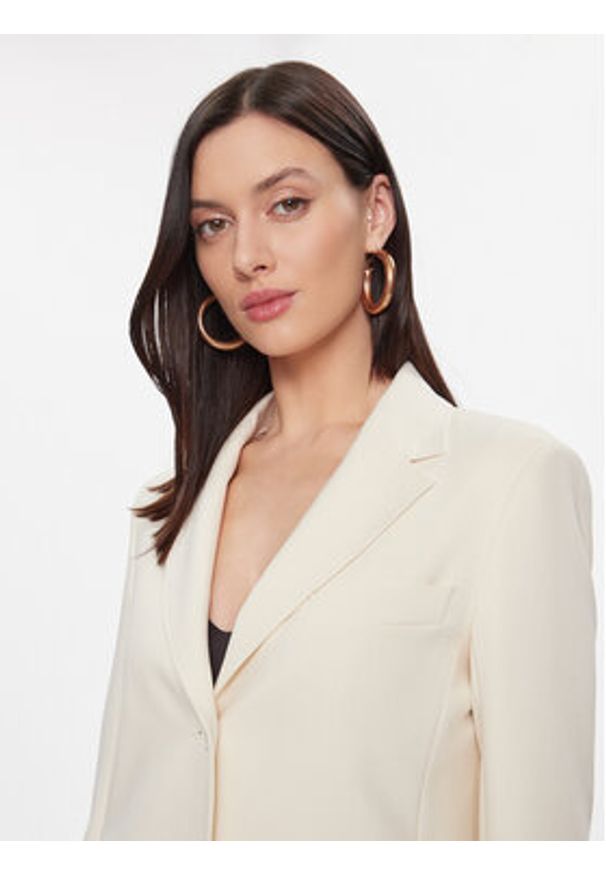 Max Mara Leisure Marynarka Uva 2415041031 Écru Regular Fit. Materiał: syntetyk