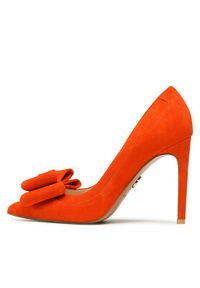 Baldowski Szpilki D04467-1451-002 Pomarańczowy. Kolor: pomarańczowy. Materiał: skóra, zamsz. Obcas: na szpilce #3