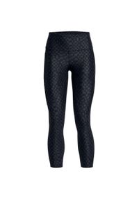 Legginsy Under Armour Ua Hg Armour Prt 7/8 Damskie. Kolor: czarny. Materiał: elastan, poliester. Sport: fitness