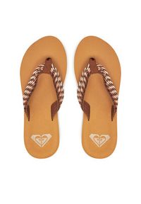 Roxy Japonki ARJL101113 Brązowy. Kolor: brązowy. Materiał: materiał #3