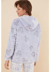 Women Secret - women'secret szlafrok Mickey Mouse kolor niebieski 4416253. Typ kołnierza: kaptur. Kolor: niebieski. Materiał: materiał. Wzór: motyw z bajki #3