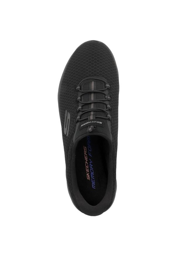 skechers - Buty do chodzenia damskie Skechers Summits. Zapięcie: sznurówki. Kolor: czarny. Materiał: materiał, syntetyk, tkanina. Szerokość cholewki: normalna. Sport: turystyka piesza