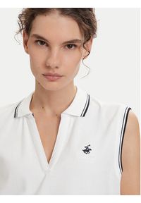 Beverly Hills Polo Club Polo P-SS26W-P0022 Biały Regular Fit. Typ kołnierza: polo. Kolor: biały. Materiał: bawełna #3