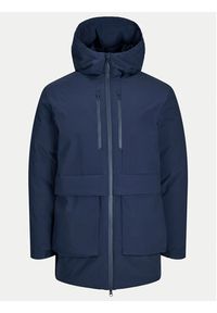 Jack & Jones Parka Charlie 12267141 Granatowy Regular Fit. Kolor: niebieski. Materiał: syntetyk