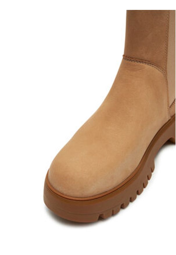 Timberland Sztyblety Mid Pull On Boot TB0A6FCHEN71 Beżowy. Kolor: beżowy. Materiał: nubuk, skóra