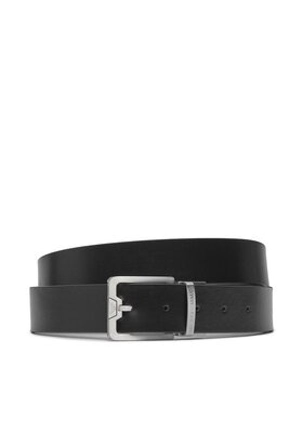 Emporio Armani Pasek Męski Y4S502 Y221E 88017 Czarny. Kolor: czarny. Materiał: skóra