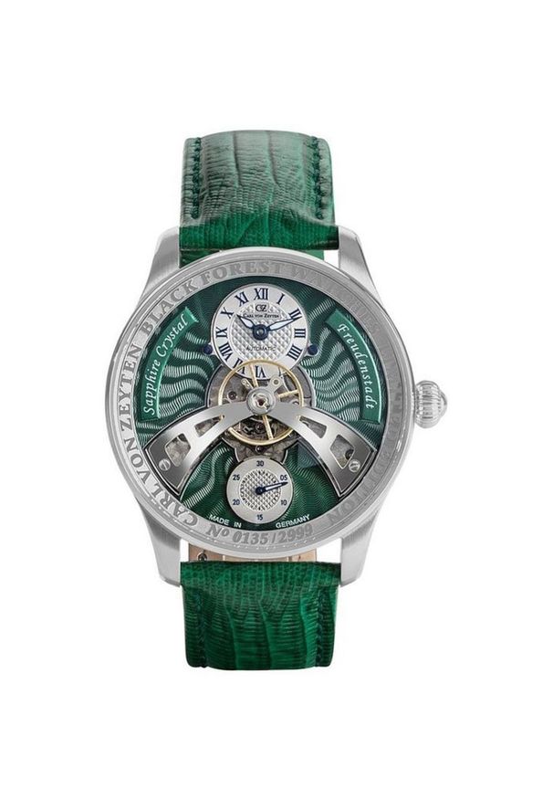 CARL VON ZEYTEN ZEGAREK FREUDENSTADT CVZ0043GR. Materiał: skóra, koronka. Styl: vintage, elegancki