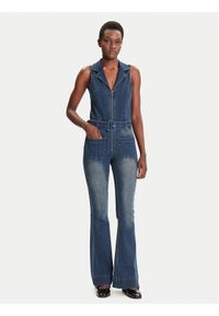 Desigual Kombinezon Glenn 25WWDD07 Granatowy Regular Fit. Kolor: niebieski. Materiał: bawełna #1