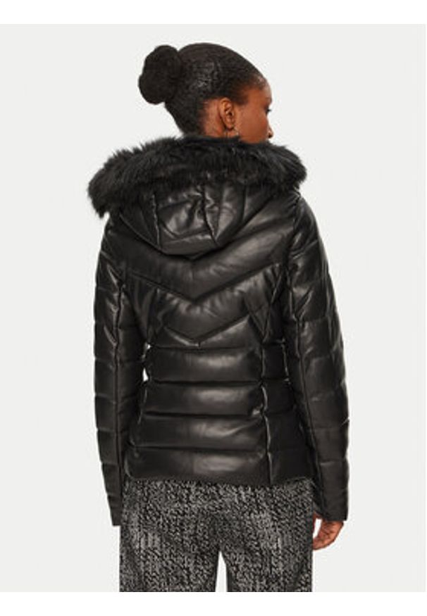 Morgan Kurtka zimowa 242-GKIDIA Czarny Regular Fit. Kolor: czarny. Materiał: skóra. Sezon: zima