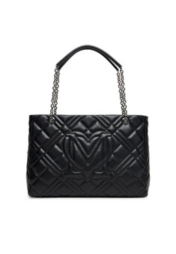 Love Moschino - LOVE MOSCHINO Torebka JC4145PP1NLA000B Czarny. Kolor: czarny. Materiał: skórzane
